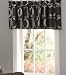 Geo Grid Black Valance