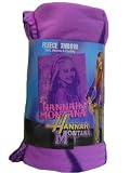Cuddly Hannah Montana Purple Fleece Throw Bonus Hairbrush