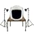 PBL PHOTO STUDIO TENT 30" NEW COMPLETE WITH 800 WATTS OF LIGHT PLUS 6' STANDS by PBL