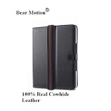 Bear Motion 100% Real Cowhide Leather Flip Book Case Jacket/folio for Apple Ipad 3g Tablet/wifi Model 16gb, 32gb, 64gb (Black)