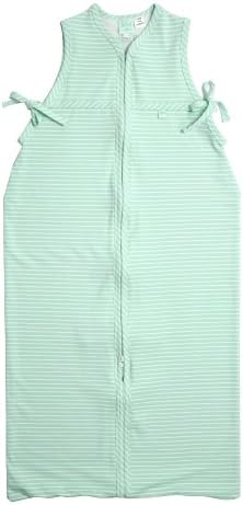 Poppet Handmade Merino Baby Sleep Sack, Baby Top and Beanie Gift Set, Pale Green