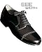 Aris Allen Mens Black Wide -EEE- Handmade Classic Captoe Swing Shoes with Leather Sole