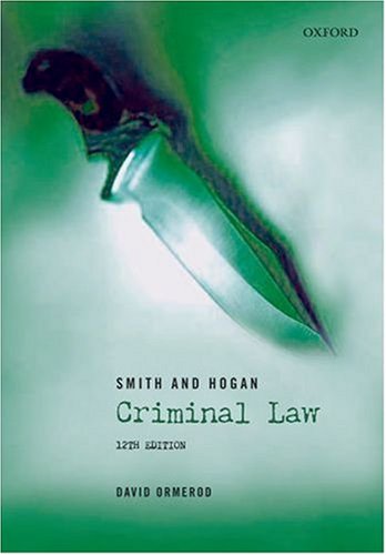 Smith and Hogan Criminal Law