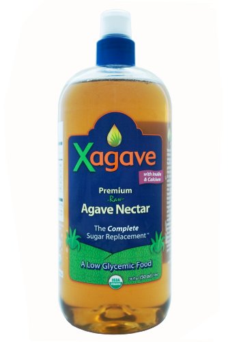 Xagave Premium Raw Agave Nectar (25-Ounce Net Weight), 18-Ounce Plastic Bottles (Pack of 2)