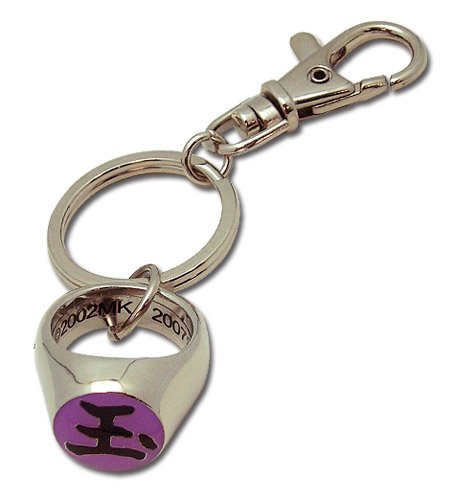Naruto Shippuden: Sasori (Jewel) Akatsuki Ring Metal Key Chain