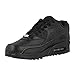 Nike Air Max 90 Leather Men Lifestyle Casual Sneakers New All Black
