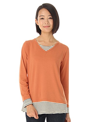 (ハニーズ シネマクラブ)Honeys CINEMA CLUB ＶネックみせかけＴシャツ 6540113627