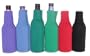 Zip-Up 12 oz. Beer Bottle Koozies, Coolies - Set of 6 - Great for parties, rec rooms, Super Bowl parties, weddings, bachelor parties. Your choice of red, burgundy, royal blue, sky blue, kelly green, forest green, purple, black, yellow, neon orange, burnt orange, neon lime green, hot pink, and aqua. PLEASE CONTACT SELLER WITH COLOR CHOICES AFTER YOU BUY!