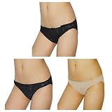 3 PACK: Womens Sexy Bikini Briefs Underwear Panties