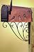 Tools & Hardware : Achla Designs Leafy Leaf Wrought Iron Decorative Mailbox Bracket