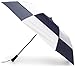 totes Blue Line Golf-Size Vented Canopy Compact Umbrella, Navy/White, One Size