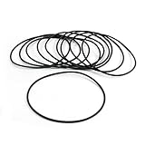 uxcell Oリング　オイルシール ガスケット　90mm x 85.2mm x 2.4m　ラバー素材　ブラック