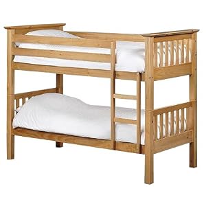 BRAND NEW Barcelona Single Pine Bunk Bed Frame