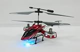 ZHENGRUN MODEL◇サイドローター付ジャイロ搭載4ch赤外線ラジコンヘリコプター「Z008」レッド フローター