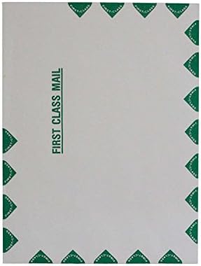 9 x 12 White First Class Envelopes, Open-End Flat, Peel &amp; Stick, White Wove, 500/Box