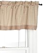 Regal Home Collections Sherwood 53-Inch by 18-Inch Textured Tailored Valance, Beige