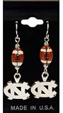 NCAA North Carolina Tar Heels Football Earrings