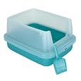 IRIS Cat Litter Pan w/ Litter Guard, Green