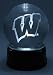 Wisconsin U Logo Etched In Crystal, Base Musical And Lit. School'S Fight Song Plays.