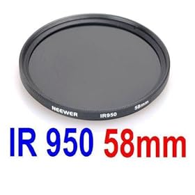NEEWER® 58MM Infrared Filter - IR950/950NM - for Canon EOS Rebel T2i + ANY Camera with a 58MM Filter Thread!