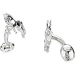Sterling Silver/Rhodium Plated Horse Cufflinks