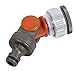 Gardena Angled Tap Connector - Grey/Orange