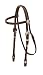 TORY LEATHER Browband Headstall with Silver Buckles and Conchos