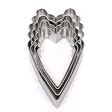 私の家族 4 本入りステンレス鋼牡丹の花びらクッキー カッター金型ビスケット ケーキ装飾ツール-02