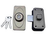 ミワロックU9-NDR-1ATBL 面付補助錠 ブロンズ色 受座付