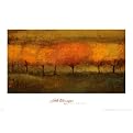 Red Trees Poster - 13x24"