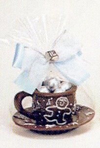 Holiday Gingerbread Tea Cup Solid Milk Chocolate Gift (11.11 Oz) by Crown City Confections