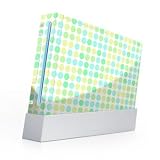 Nintendo Wii Skin and Matching controller skin Mint Dots
