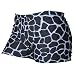 Gemgear Black Giraffe Volleyball Spandex Shorts