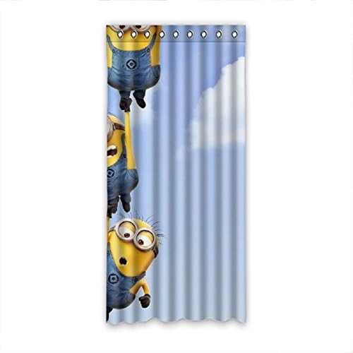 SANMOU Classic Despicable Me Minions Sheer Window Curtain Panels Polyester 52"x108" (1 piece)