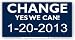 Anti Obama Bumper Sticker Change Yes We Can 2013