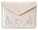 Promo d'ouverture : Etui design en cuir fine pour iPad / iPad2, couleur Beige / Rouge (Pochette, Housse pour ipad)