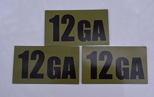 Multi Caliber AMMO Can Magnets 3.5" x 2" (3 Pack) .50cal Size (3.5"x2", 12 GA)