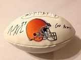 Cleveland Browns JOE HADEN Signed Autographed Logo Football INSC. "Go Browns"COA
