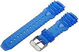 TechnoMarine 9103 MoonSun 17-mm Blue Gel Strap with Single-Buckle
