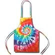 Tie Dye Mania Retro swirl tie-dye cooks apron