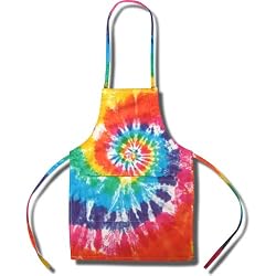 Tie Dye Mania Retro swirl tie-dye cooks apron