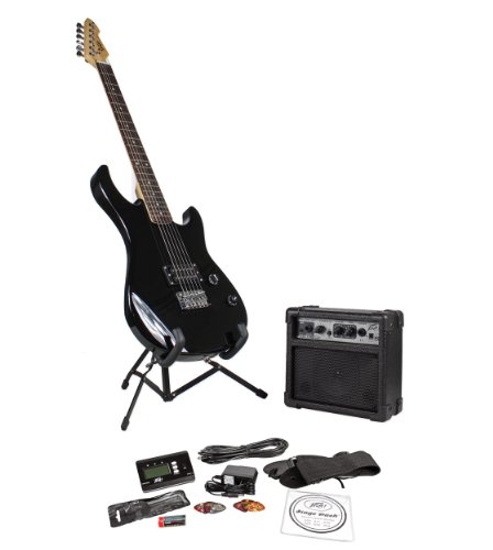Brand New Peavey 00569260 Rockmaster Basswood Guitar with Rosewood Fingerboard and Amplifier This Package comes with Guitar, Amp, Tuner, DVD, Picks, Strap, Gig Bag, Cable, and Strings
