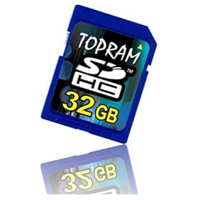 TOPRAM 32GB CLASS 6 SDHC High Speed Flash Memory Card (32 GB SD Secure Digital High Capacity Card)