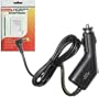 HQRP Car Cigarette Lighter Charger for TomTom GO 300 / GO 500 / GO 510 GPS Device Replacement plus HQRP Universal Screen Protector