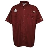 Columbia Florida State Seminoles (FSU) Garnet Bonehead Short Sleeve Shirt