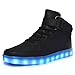 Helen's Pinkmartini 7 Colors Light Shoes High Top Sports Sneakers For Men,Black,6 D(M) US