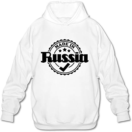 Made In Russia R1 New Arrival Stylish Men's Hoody White