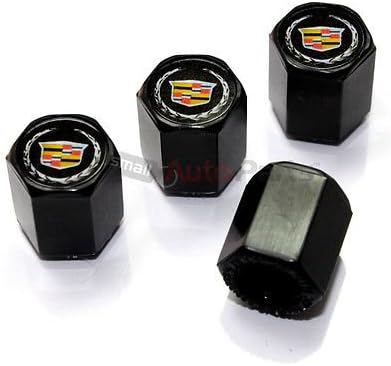 Logo Caps Cadillac Logo Black Abs Tire Valve Stem Caps