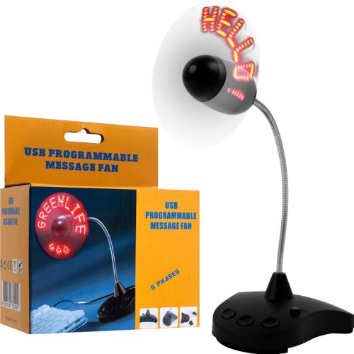 Programmable LED Message Fan 