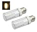 Bonlux 2-pack Screw Socket 110v E26 E27 LED Household Light Bulb T10 LED Replacement 6w Warm White 3000k LED Corn Bulb 50w Bulbs Equivalent (6 Watts)